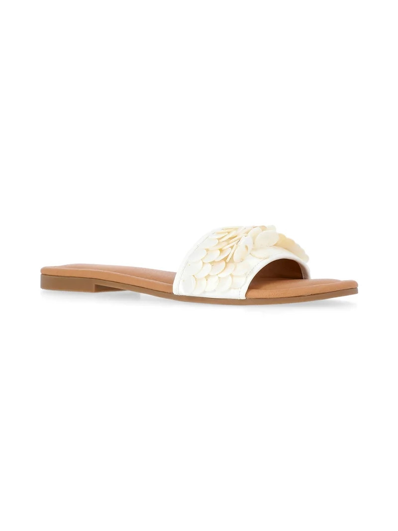 Time and Tru Women's Shell Slide Sandals | Walmart (US)