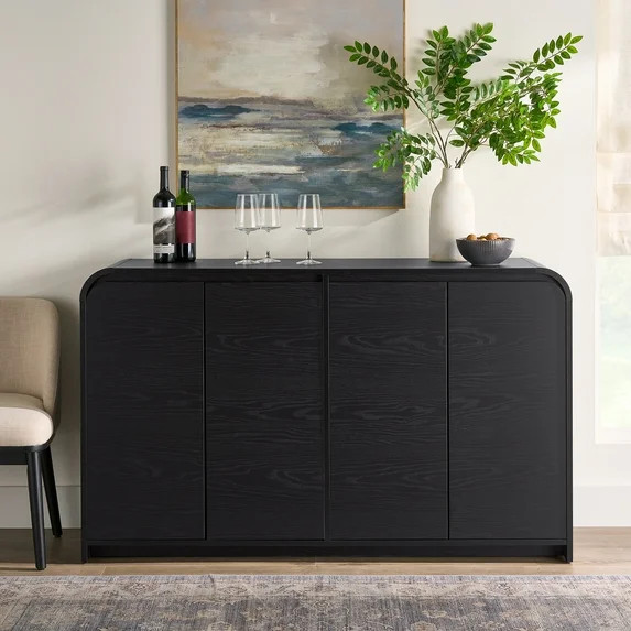 Better Homes & Gardens Juliet Sideboard, Rich Black Finish | Walmart (US)