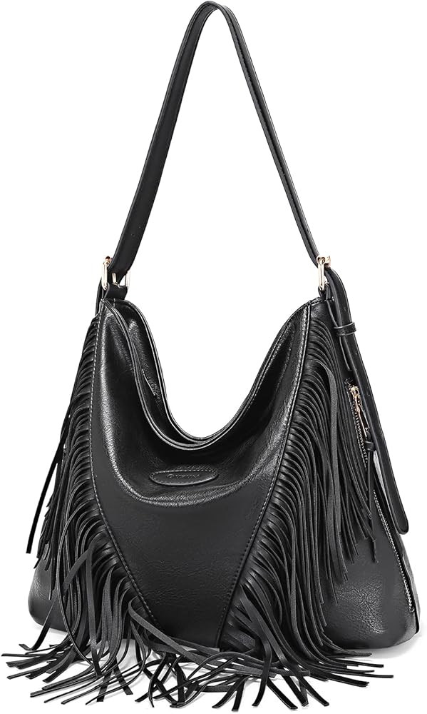 Shoulder Bags for Women Crossbody Bags Hobo Satchel Handbag Fringe Tote Bag Vintage Tassel Multi ... | Amazon (US)