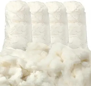 Wesnoy 2000g/4.4lb Cotton Stuffing for Stuffed Animals Soft Pillow, Natural Cotton Fiber Filling ... | Amazon (US)