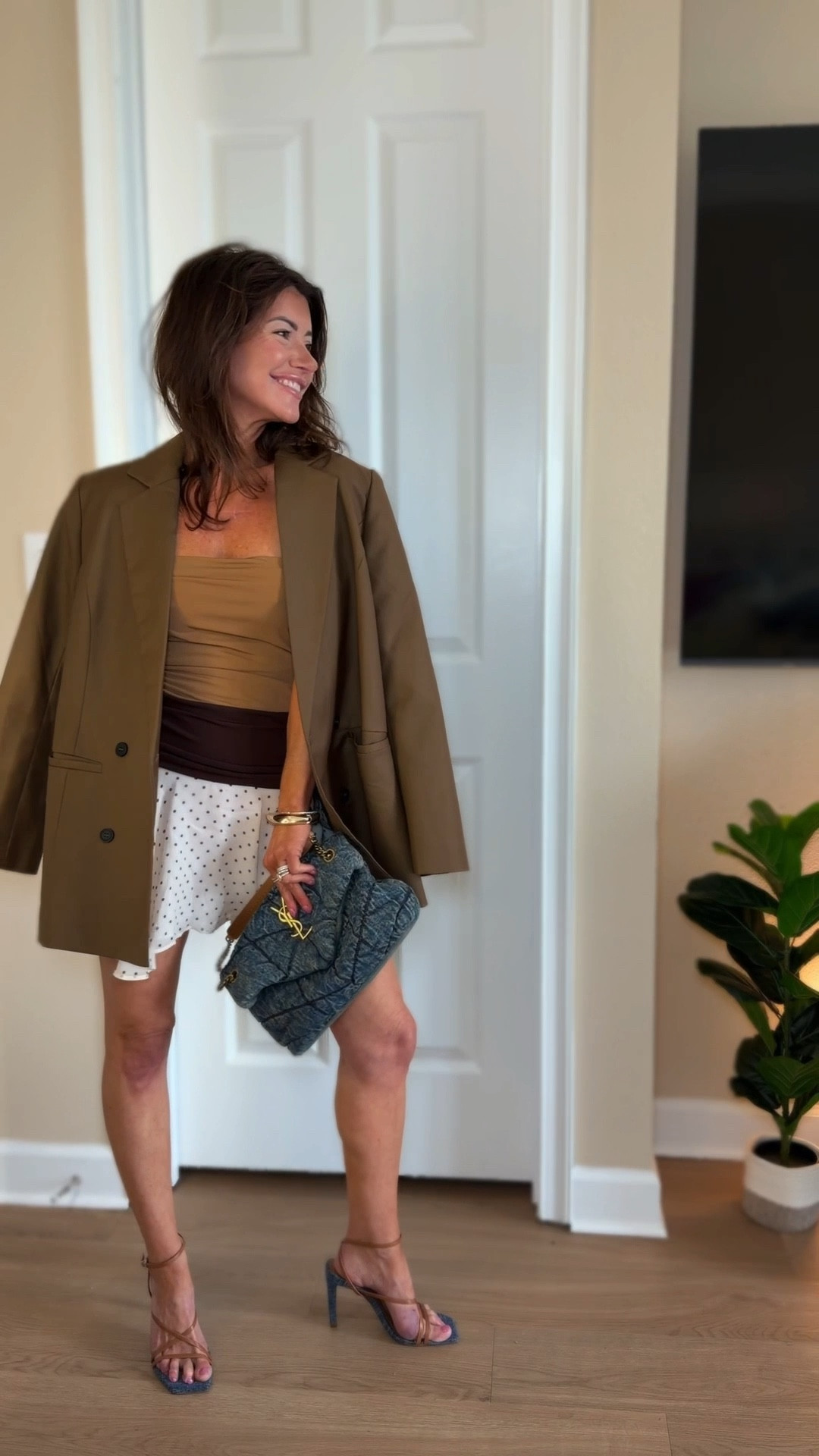 Perfect GNO look or date night. Polka dots are so in right now & love the color blocking on this dress! Pair with a blazer or a scarf & of course, all the accessories. I linked what I could but this exact dress is from Zara! 

#LTKootd #LTKOver40 #LTKSeasonal