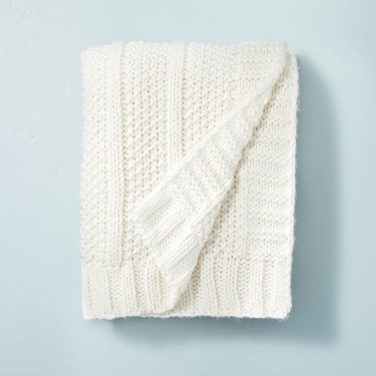 Chunky Textured Knit Throw Blanket - Hearth & Hand™ with Magnolia | Target