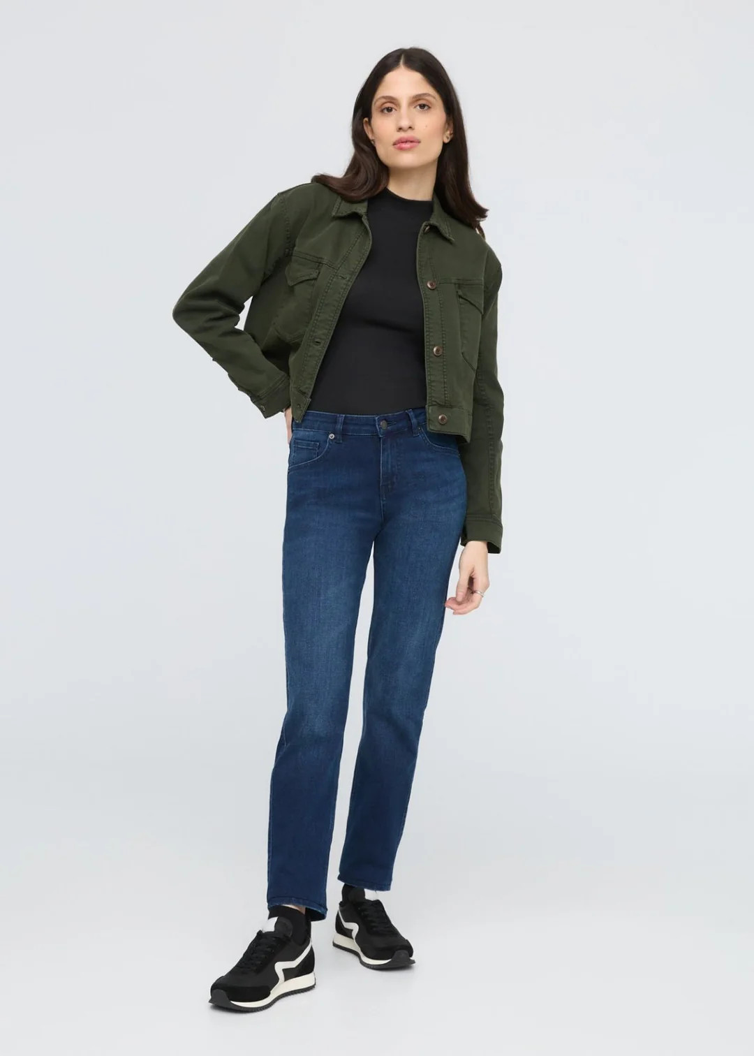 Performance Denim Girlfriend - Deep Sea Blue | DUER
