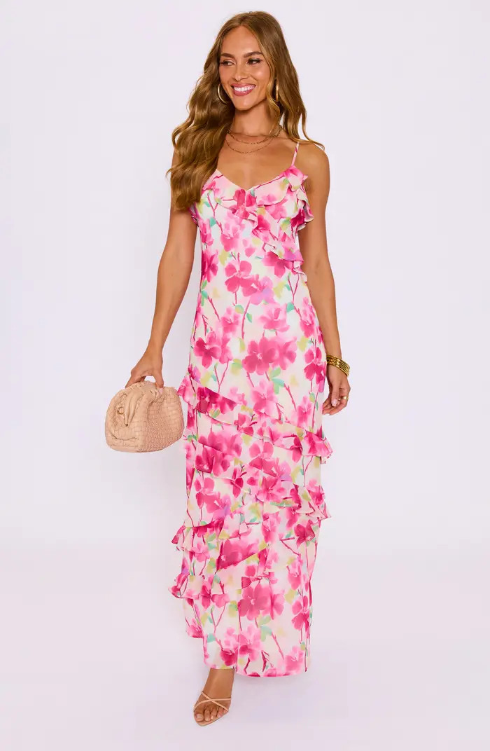 VICI Collection Sylvie Floral Print Sleeveless Maxi Dress | Nordstrom | Nordstrom