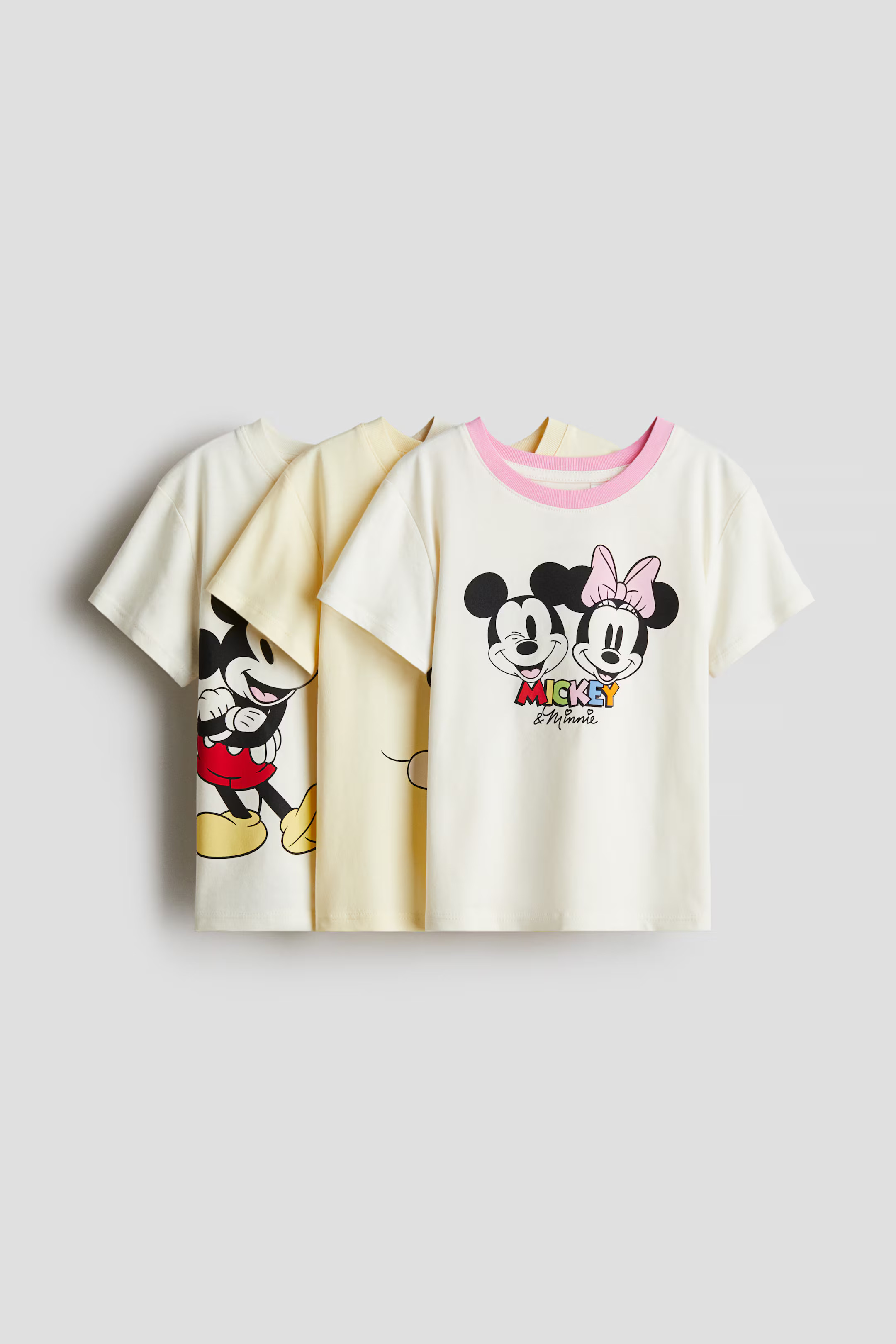 3-pack Printed Jersey Tops | H&M (US + CA)