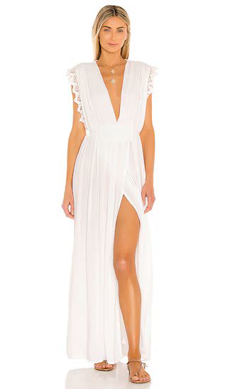 Rio Wynwood Maxi Dress in Rio White | Revolve Clothing (Global)
