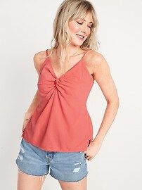 Fitted Twist-Front Cami Top for Women | Old Navy (US)