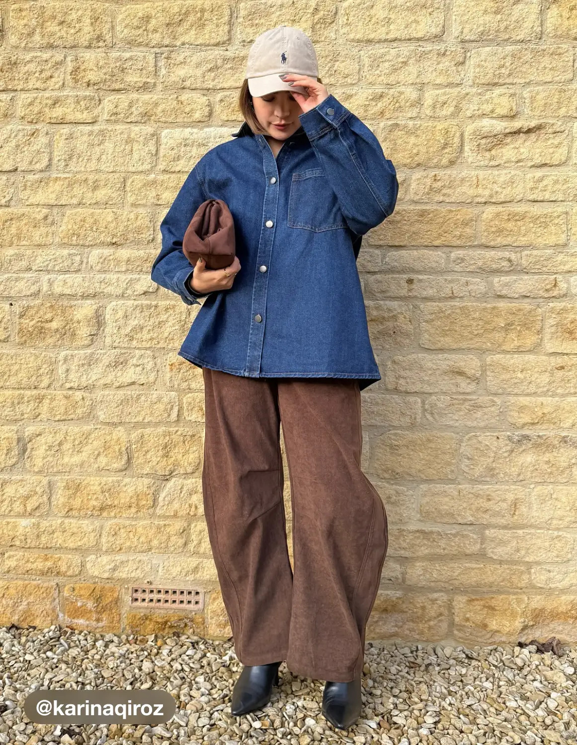 City Chic Countryside Core Corduroy Corduroy Mid Rise Solid Pocket Barrel-leg Trousers | Cider