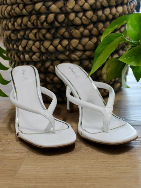 White Isley Heeled Sandal | Therapie Boutique