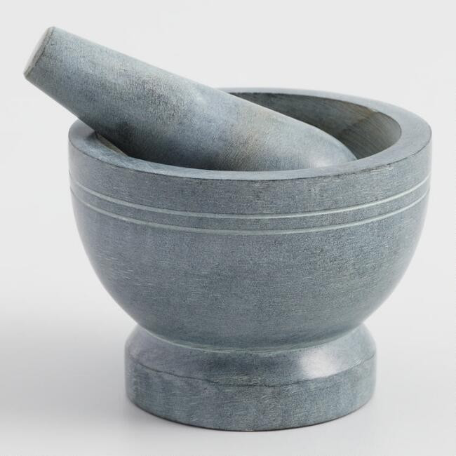 Polished Soapstone Mortar and Pestle | World Market
