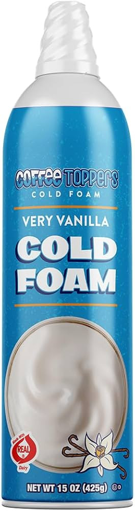 Coffee Toppers Cold Foam Vanilla 15 Ounce (Pack of 3), Be Your Own Barista, Kosher | Amazon (US)
