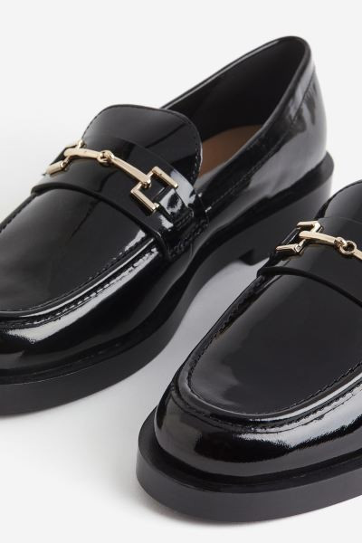 Leather Loafers - Black - Ladies | H&M US | H&M (US + CA)