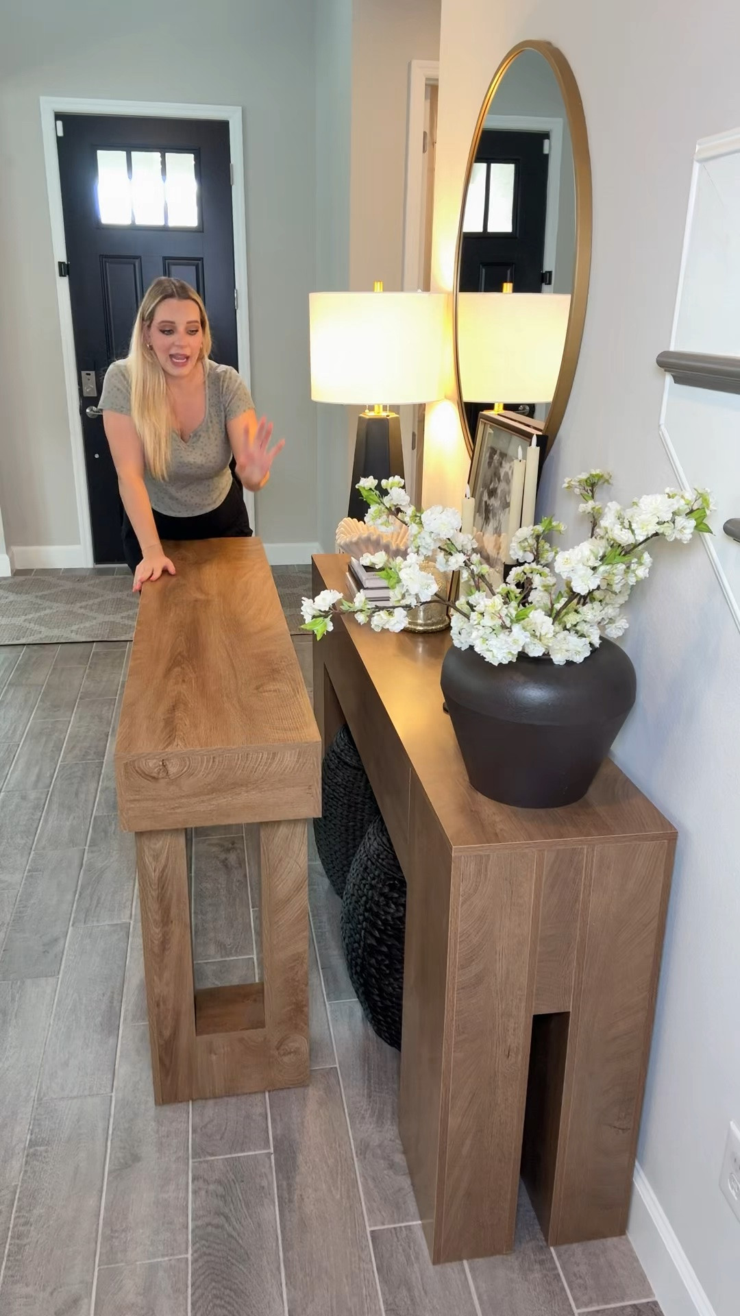 obsessed with this new entryway table! I can’t believe the price 🏷️ 

#entrywaytable #entryway #entrywaymakeover #entrywayinspo #luxuryonabudget

#LTKHome