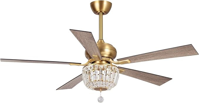 Parrot Uncle Ceiling Fans with Lights and Remote Modern Chandelier Ceiling Fan with Light for Bed... | Amazon (US)
