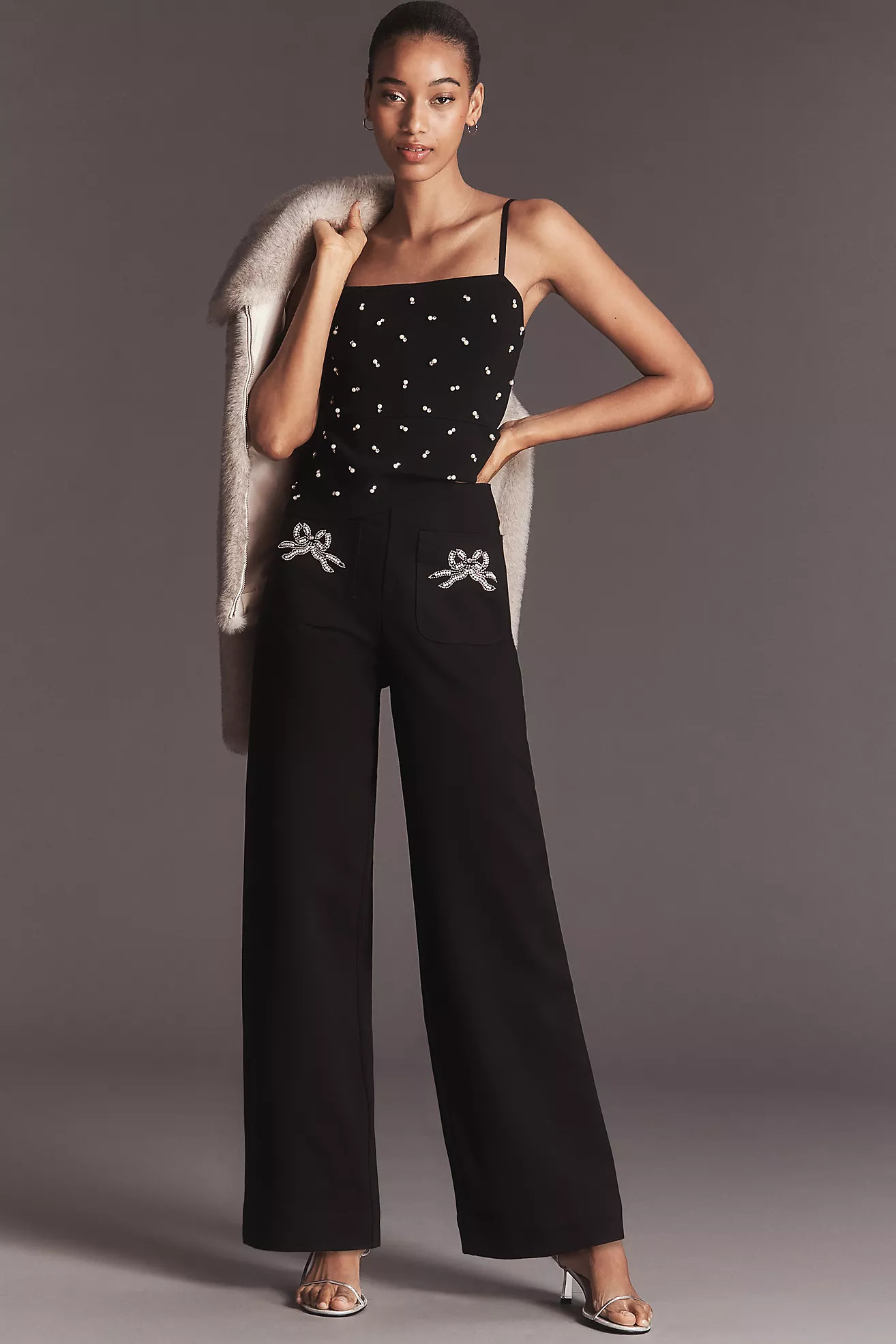 The Colette Full-Length Embroidered Pocket Pants by Maeve | Anthropologie (US)