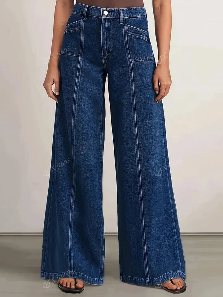New Fashion Women's Jeans Loose Wide Leg Comfortable Stretch Denim Pants High Quality Stylish Casual Wear | SHEIN