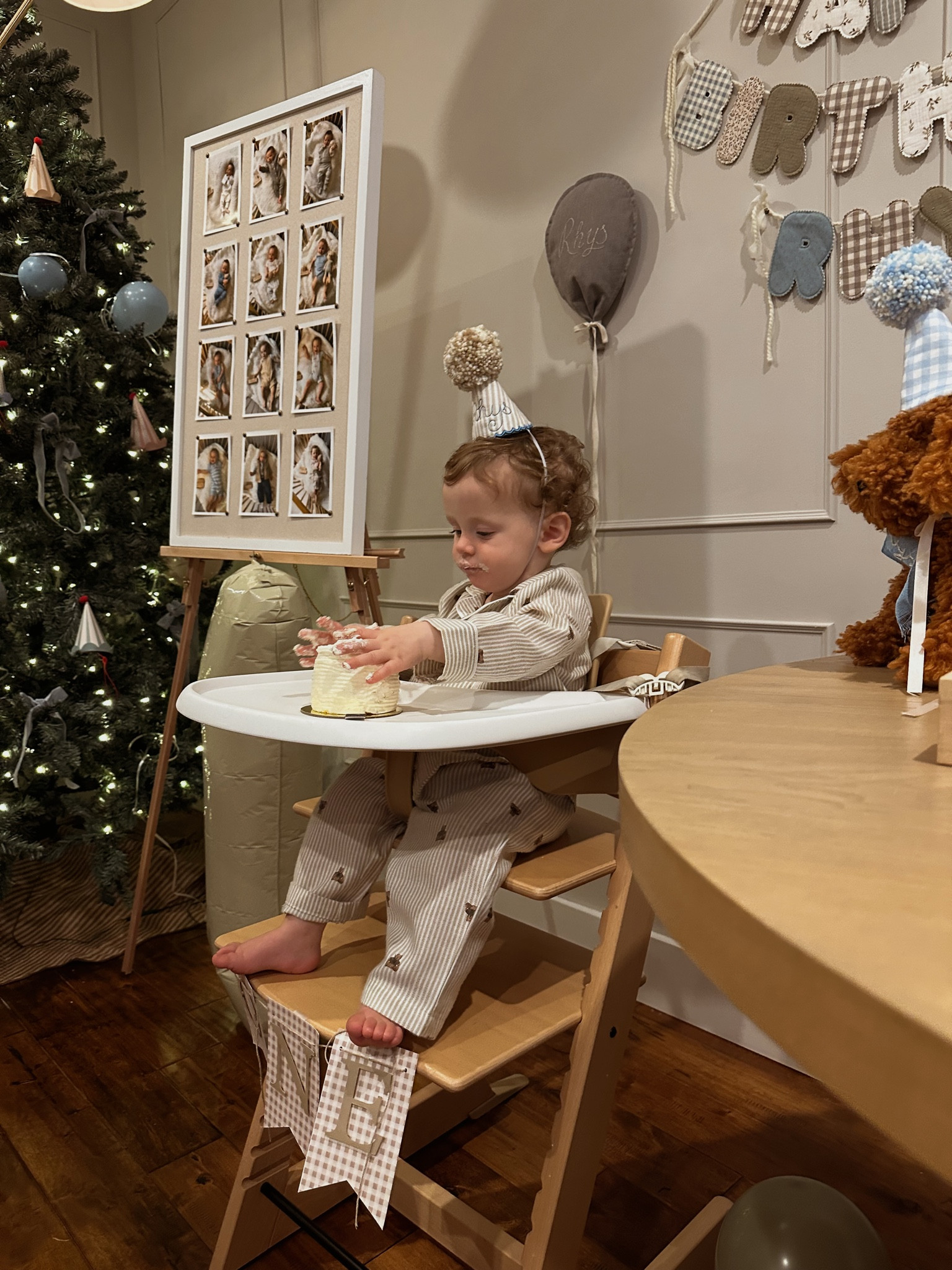 Happy first birthday Rhys! He nailed his smash cake! He loved it so much. Decorating for his first birthday party was so much fun! 

#LTKBaby