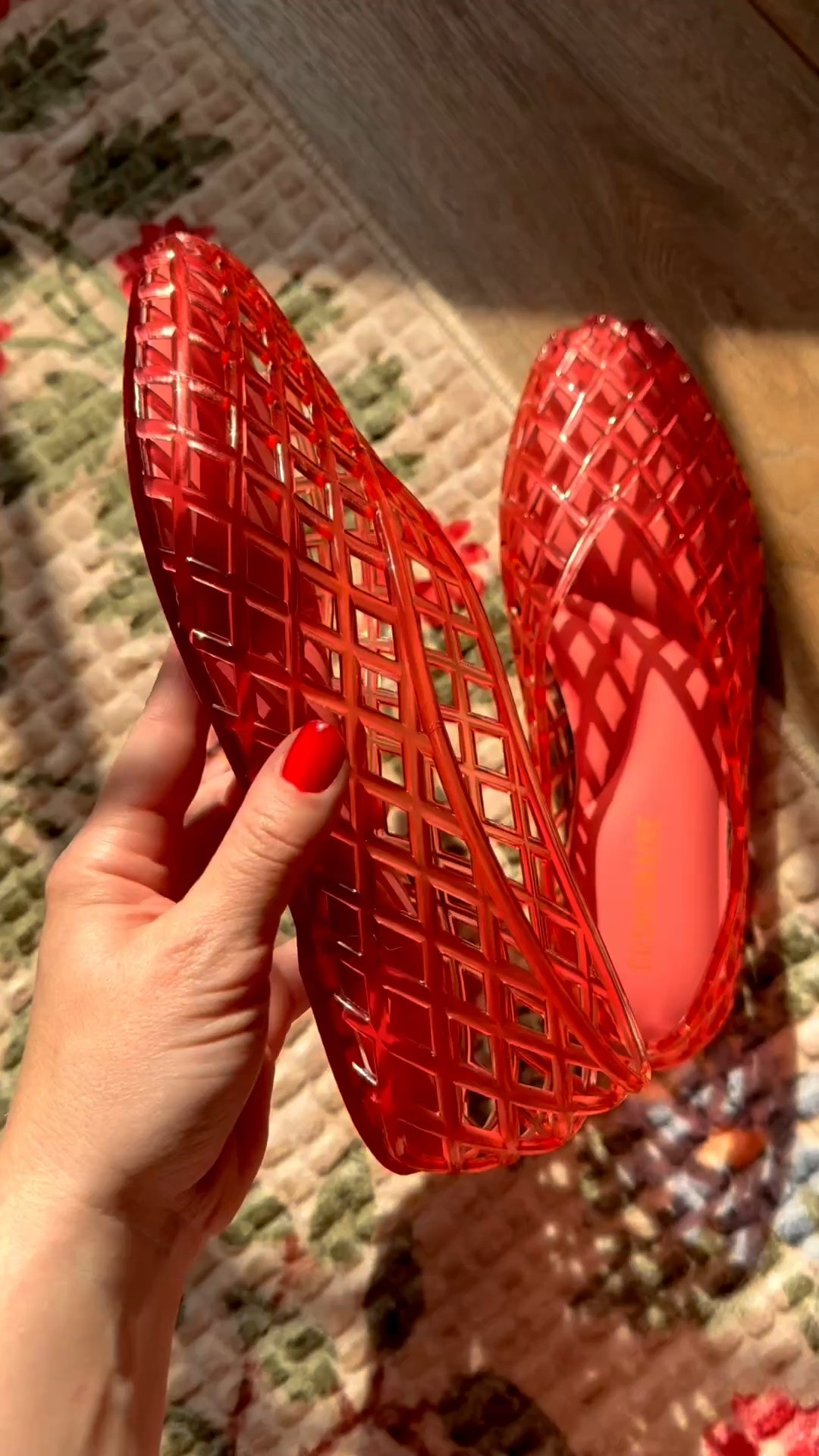 the cutest flats for summer! red jelly flats are trending and these amazon jelly shoes are a bit more affordable than the designer pair 🤭 comfy, memory foam and comes in a few other colors.

runs big, i sized down 1

#LTKSeasonal #LTKSaleAlert #LTKootd