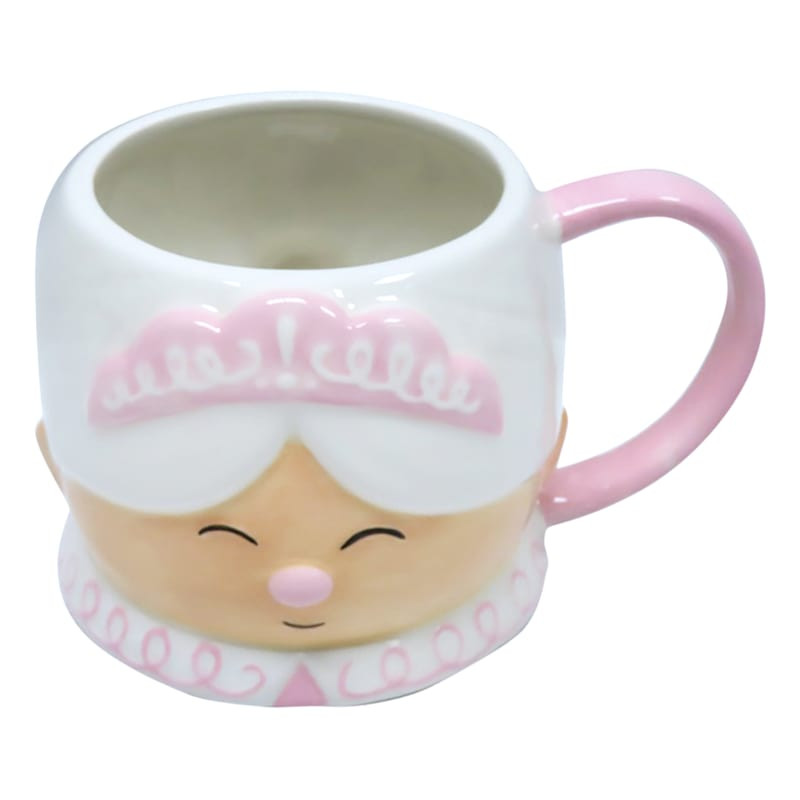 Mrs. Claus' Bakery Pink Ceramic Mrs. Claus Mug, 22oz | At Home