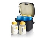 Medela Breast Milk Cooler and Transport Set, 5 ounce Bottles with Lids, Contoured Ice Pack, Cooler C | Amazon (US)