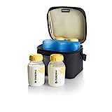Medela Breast Milk Cooler and Transport Set, 5 ounce Bottles with Lids, Contoured Ice Pack, Cooler C | Amazon (US)