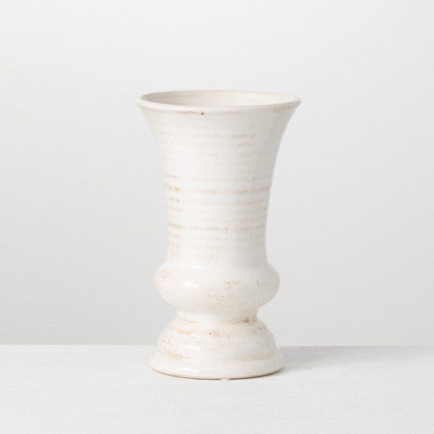 Sullivans Ceramic Urn Vase 10"H Off-White - Walmart.com | Walmart (US)
