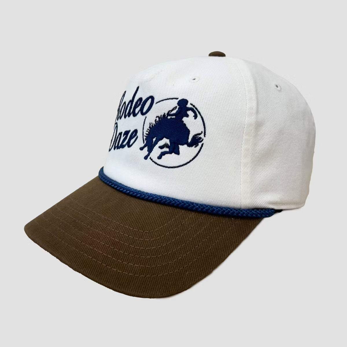 Mighty Fine Rodeo Daze Two-toned Baseball Hat - White/Brown | Target