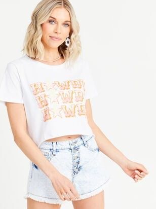 Howdy Cropped Tee | Altar'd State