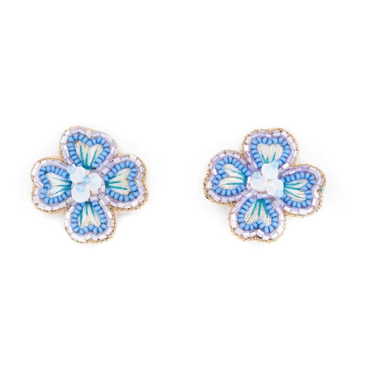 Periwinkle Flower Stud Earrings | Sea Marie Designs