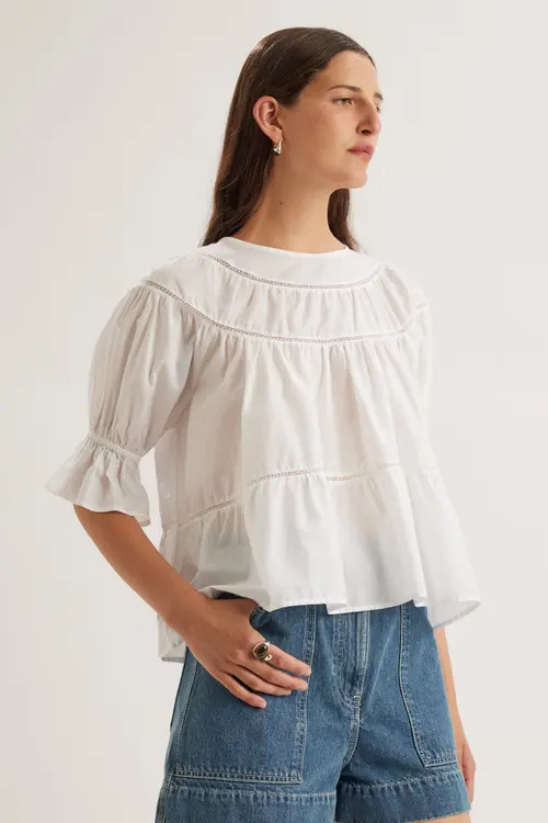 Merlette Sol Top in White at Nordstrom, Size Xx-Small | Nordstrom