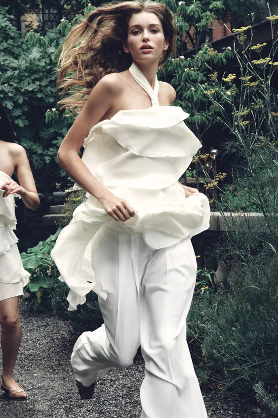 PLEATED PALAZZO PANTS | Zara US