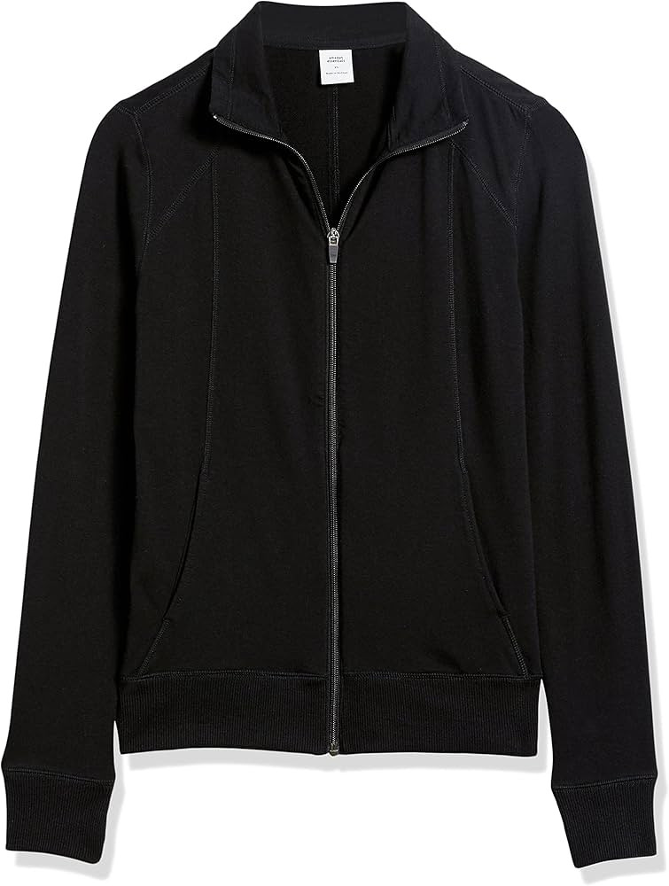 Amazon Essentials Women's Studio Terry Long-Sleeve Full-Zip Jacket | Amazon (US)