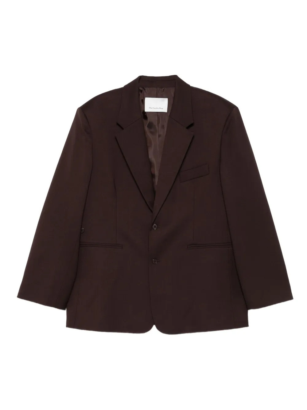 The Frankie Shop single-breasted blazer - Brown | Farfetch Global