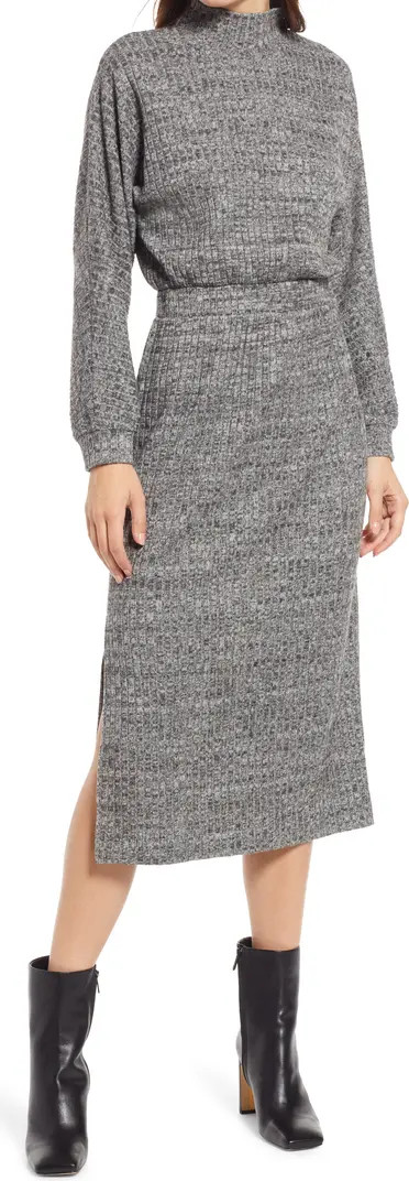 FLORET STUDIOS Ribbed Long Sleeve Sweater Dress | Nordstrom | Nordstrom