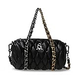 Amazon.com: Steve Madden Womens Steve Madden STRIKE Quilted-Barrel Bag, Denim, One Size US : Clot... | Amazon (US)