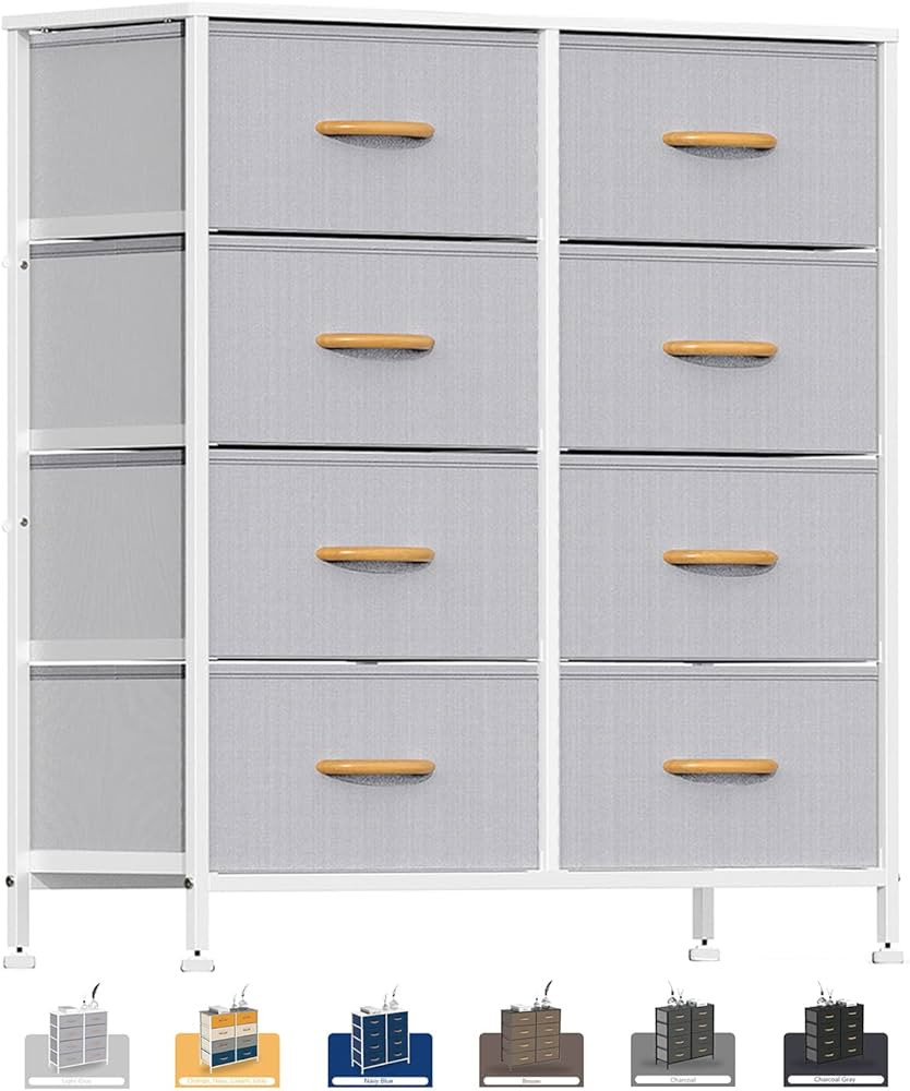 WAYTRIM Dresser for Bedroom, 8 Drawer Storage Organizer Tall Wide Dresser, for Closet, Living Roo... | Amazon (US)