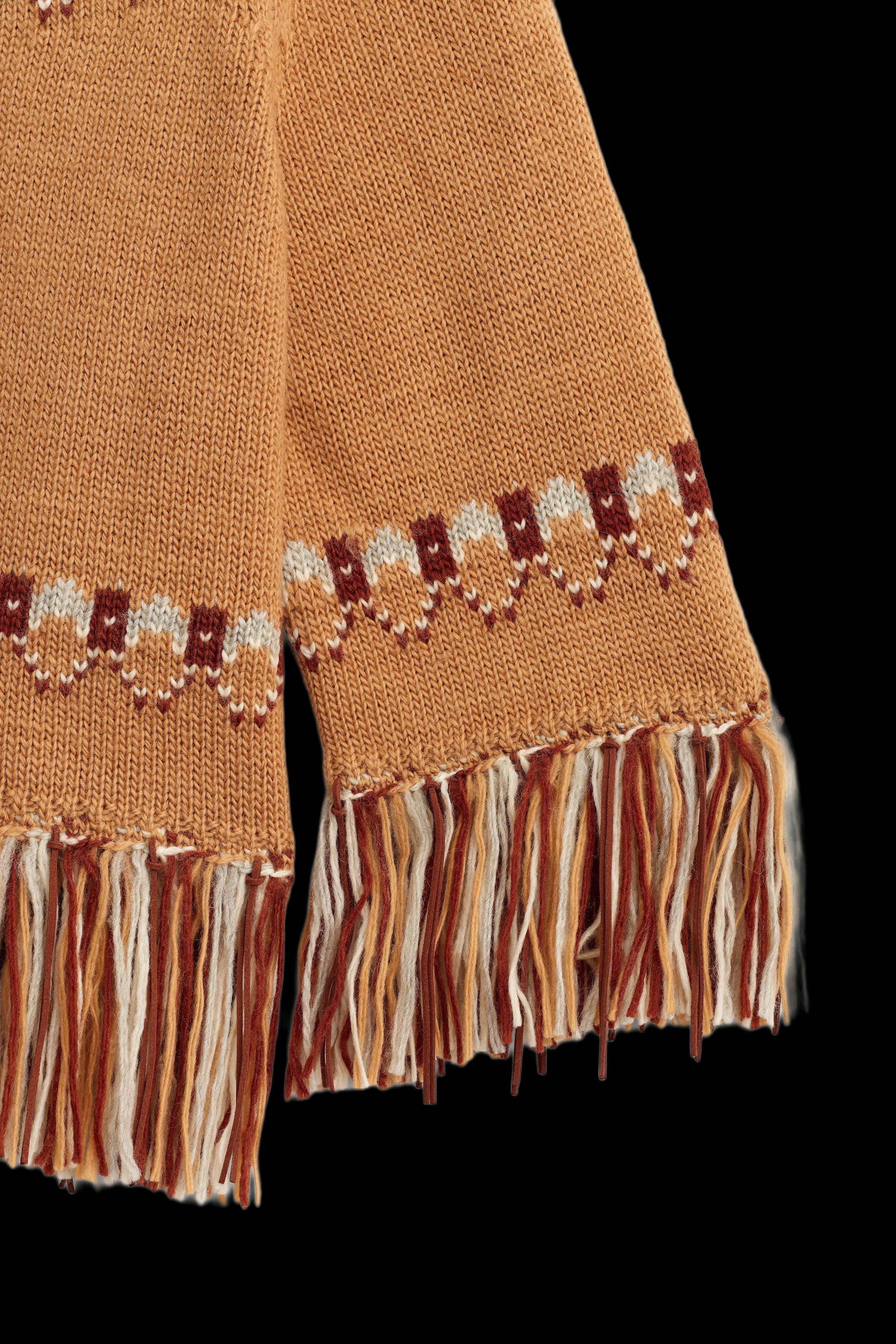 LIMITED EDITION 100% WOOL JACQUARD KNIT PONCHO | Zara US