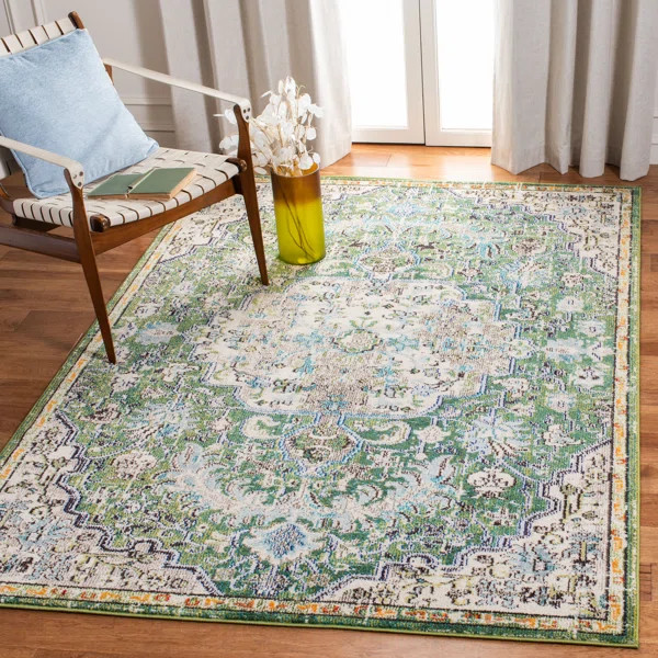 Kaibab Performance Green / Turquoise Rug | Wayfair North America