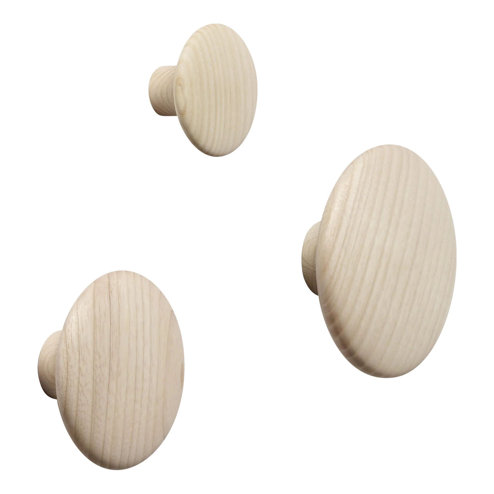 Dots Wood Wall Hooks (Set of 3) | 2Modern (US)