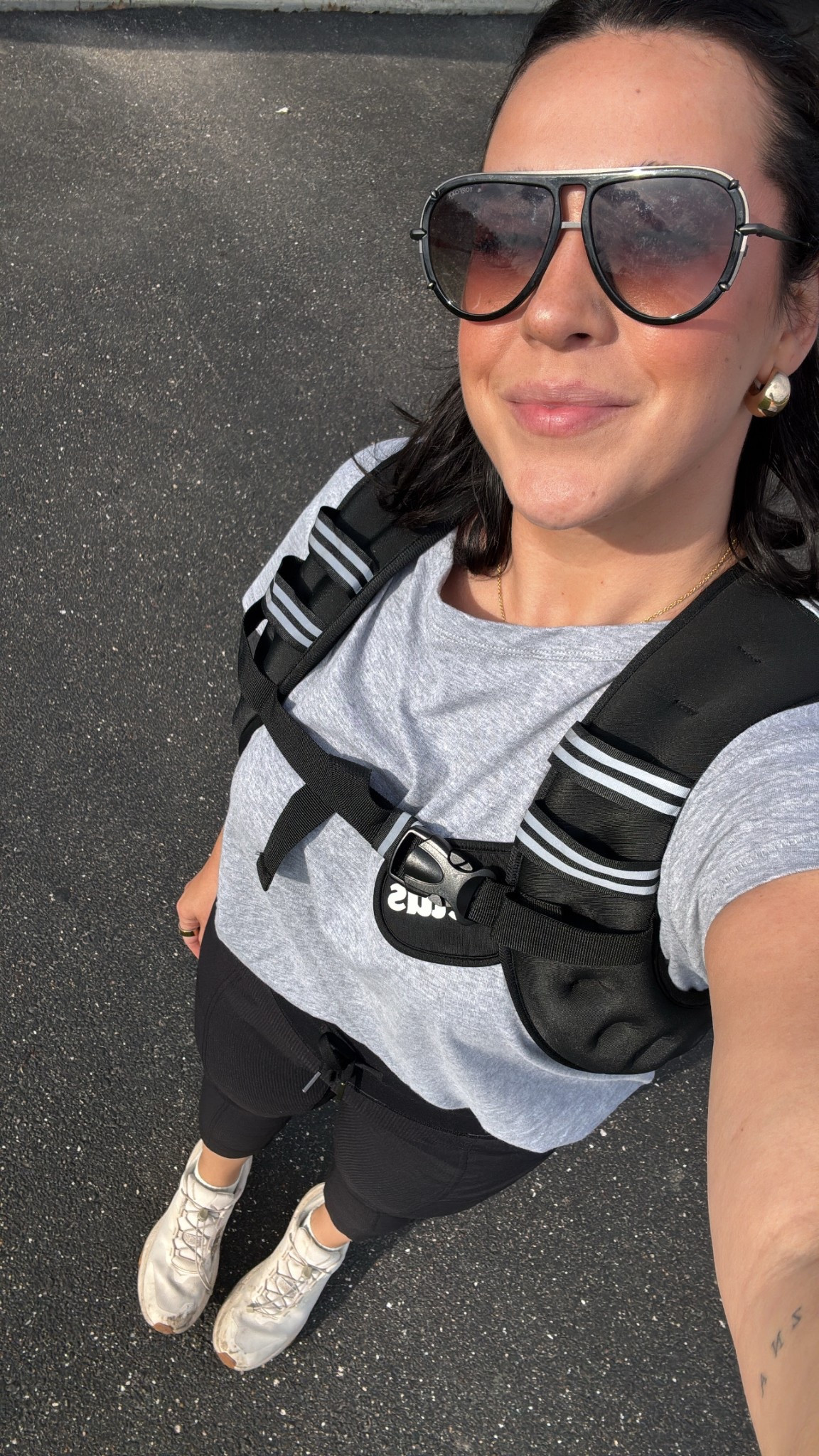Weighted vest #12 seen here - I grab for that one the most! The weight is distributed and I have no neck or back pain :) 

#LTKFamily #LTKMidsize #LTKActive