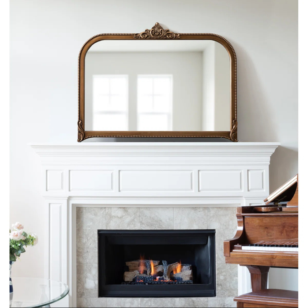 Hillenbrand Engineered Wood Arch Mirror | Wayfair North America