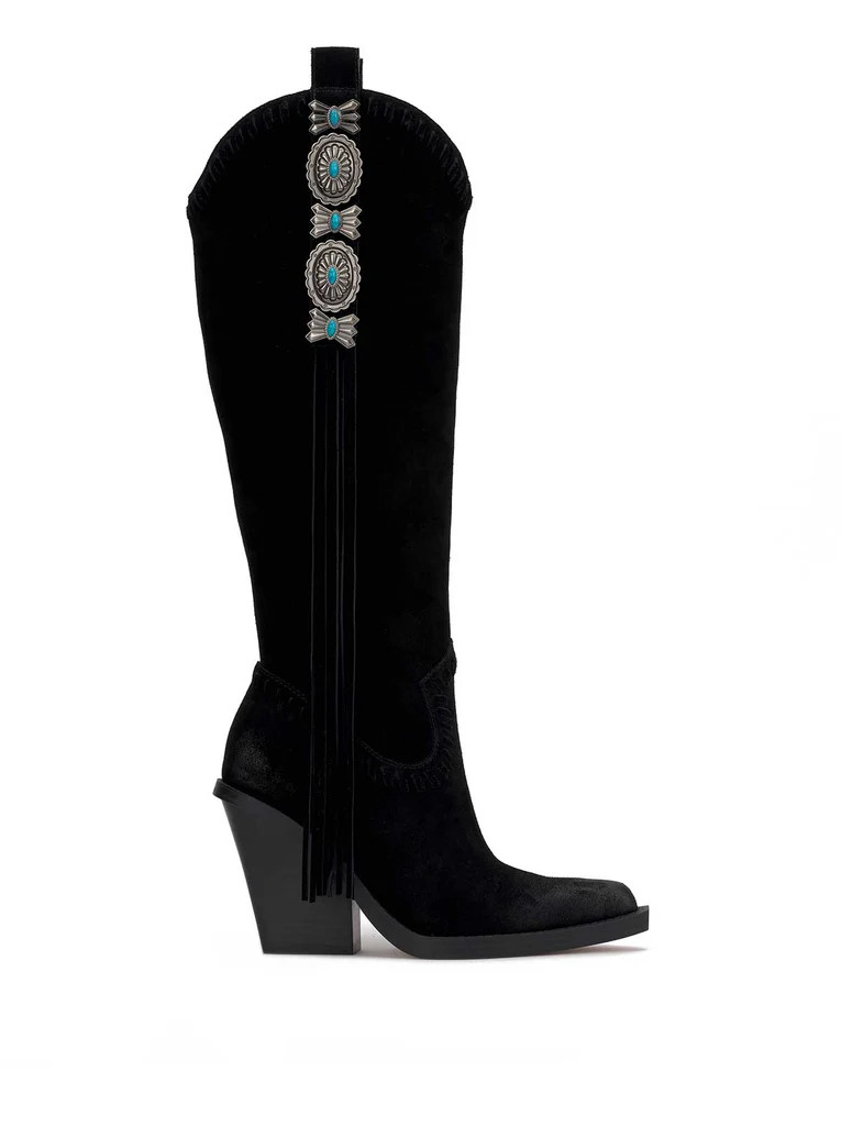 Lisabeth Western Tassel Boot in Black | Jessica Simpson E Commerce