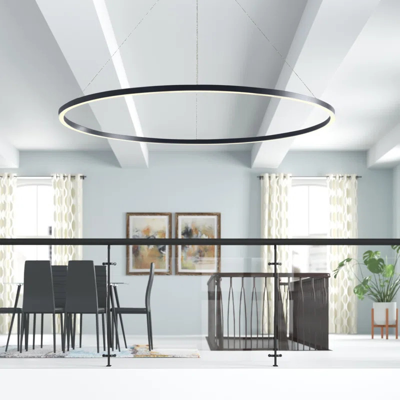 Tania 100-277V ETL Certified Integrated LED Height Adjustable Ring Chandelier | Wayfair North America