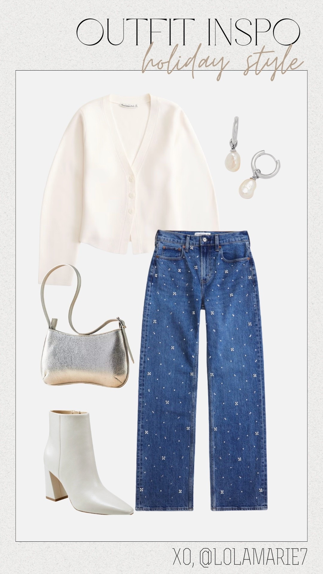 These pearly jeans will 100% sell out for the holidays and would be perfect for a concert too! 

#holidaystyle #christmasoutfit #abercrombie

#LTKootd #LTKCyberWeek #LTKHoliday