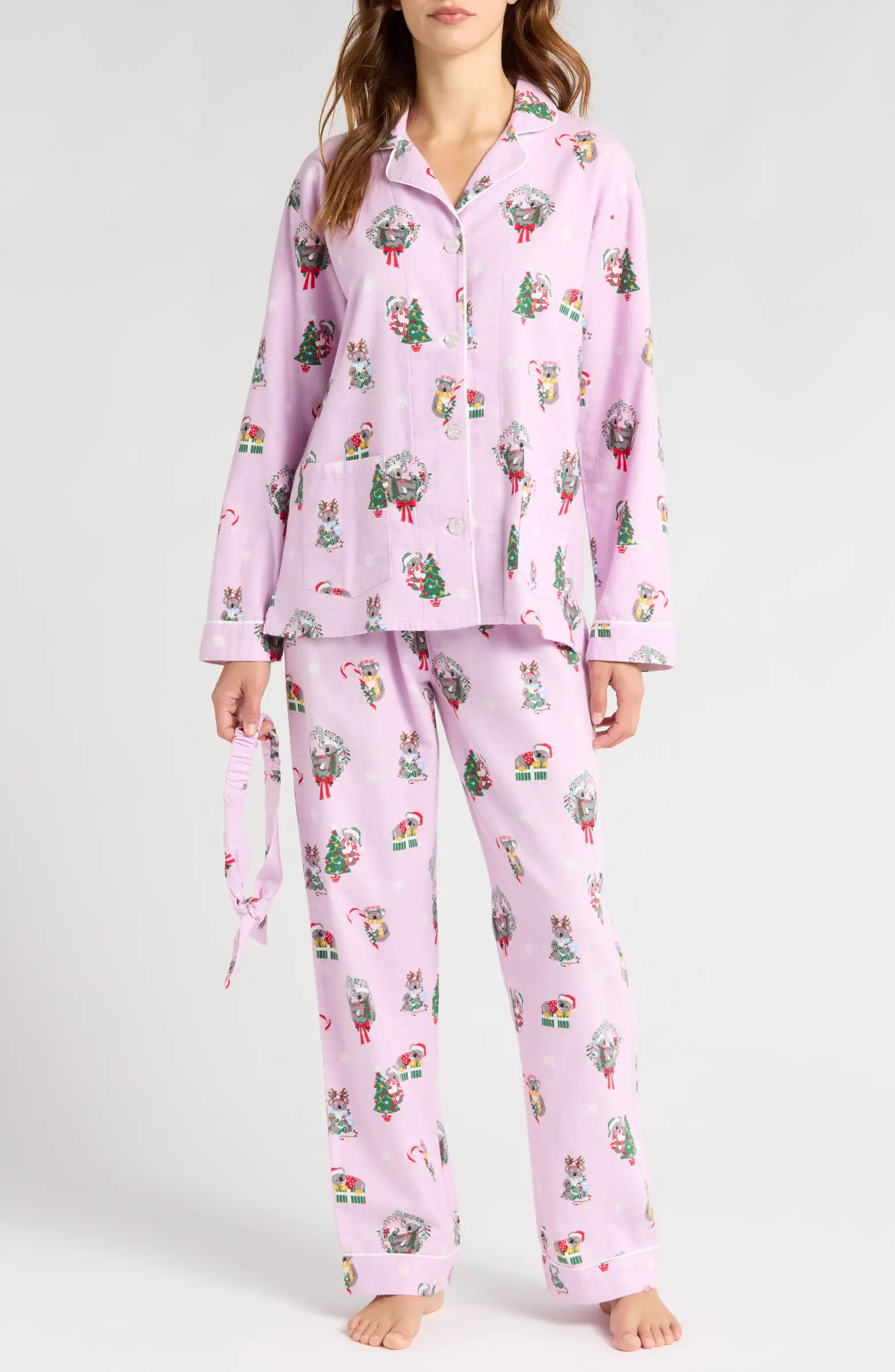 Print Cotton Flannel Pajamas | Nordstrom