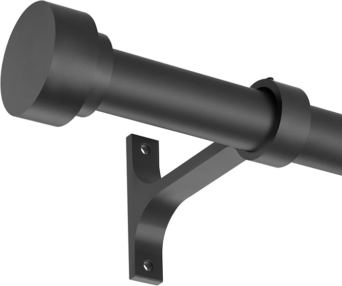 Short Curtain Rod 12-20 Inch Telescoping Side Curtain Rods, 1Inch Diameter Pole Adjustable Metal ... | Amazon (US)