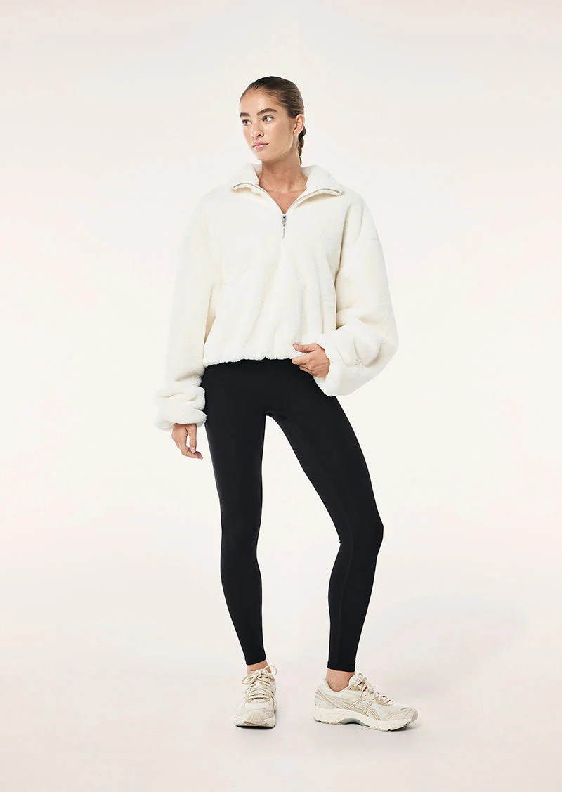 Monterey Zip Neck Sweat | Whisper White | P.E Nation | P.E Nation AU