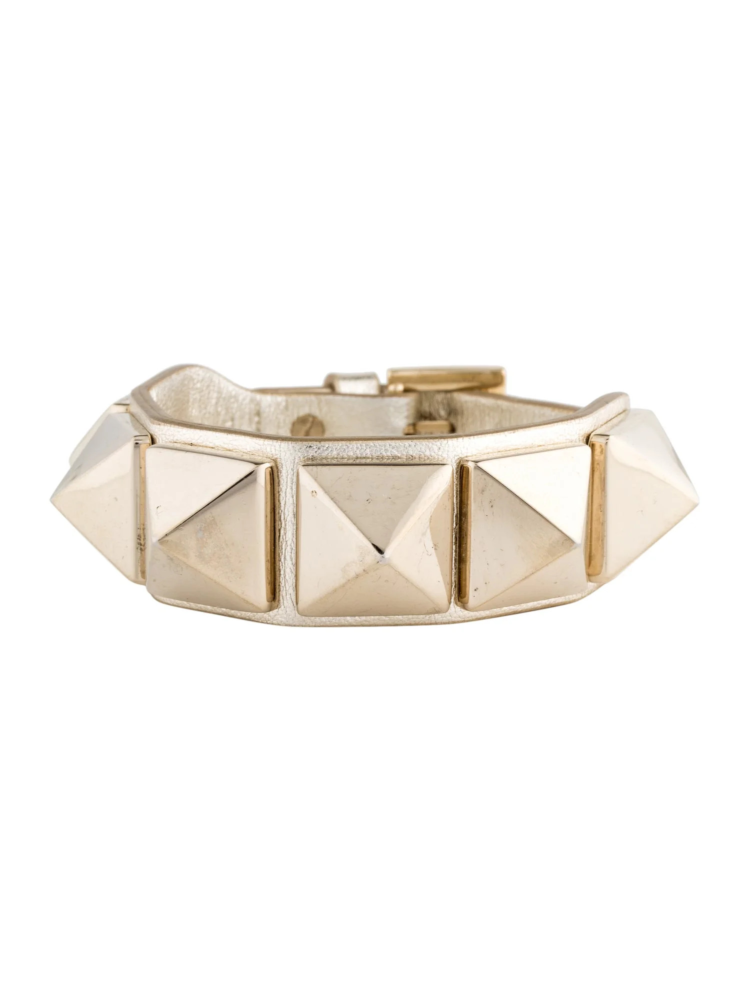 Leather Large Rockstud Wrap Bracelet | The RealReal
