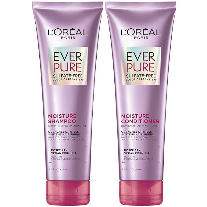L'Oreal Paris Moisture Sulfate Free Shampoo and Conditioner Set, Hair Care for Color-Treated Hair... | Amazon (US)