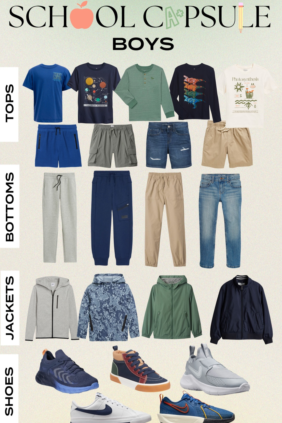 Boys back to school capsule! 

#LTKkids #LTKSeasonal